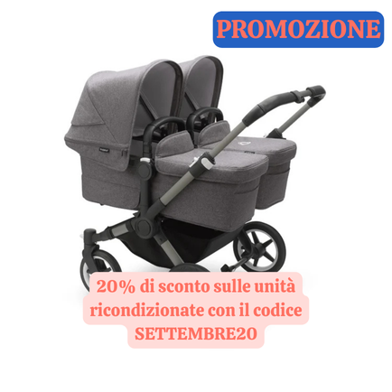 Passeggino Donkey 5 Twin (Gemellare con due navicelle) - BUGABOO